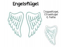 Stickdatei Engelsflügel Doodle plus Feltie